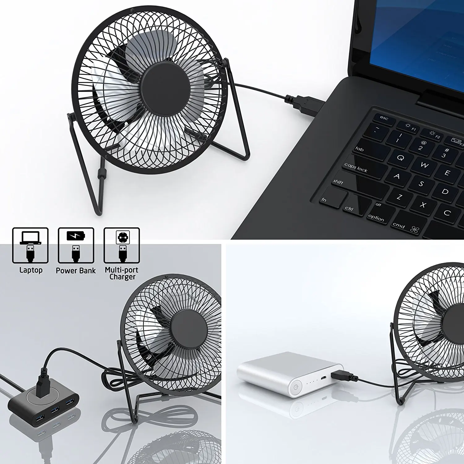 Table Fan, USB, 5, Plastic - detail 16