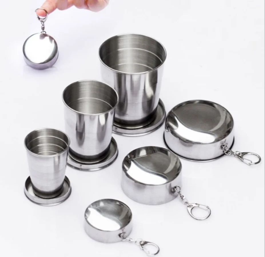 Hotsale Stainless Steel Portable Travel Camping Cups Folding Cup Telescopic Collapsible Cup, Silver
Hotsale Stainless Steel Portable Travel Camping Cups Folding Cup Telescopic Collapsible Cup, Silver