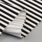 2019 supply stripe dyed black white 100 polyester knit jacquard fabric textile