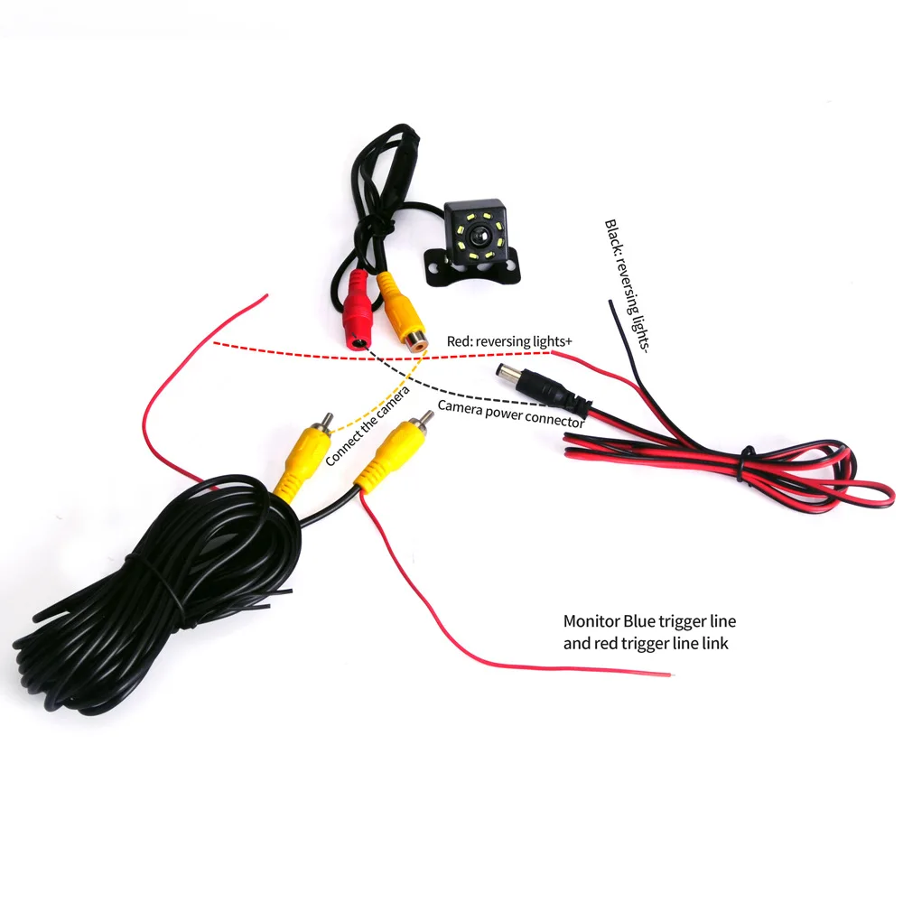 8 LED Ligths Night Vision Car Rearview Camera (1)