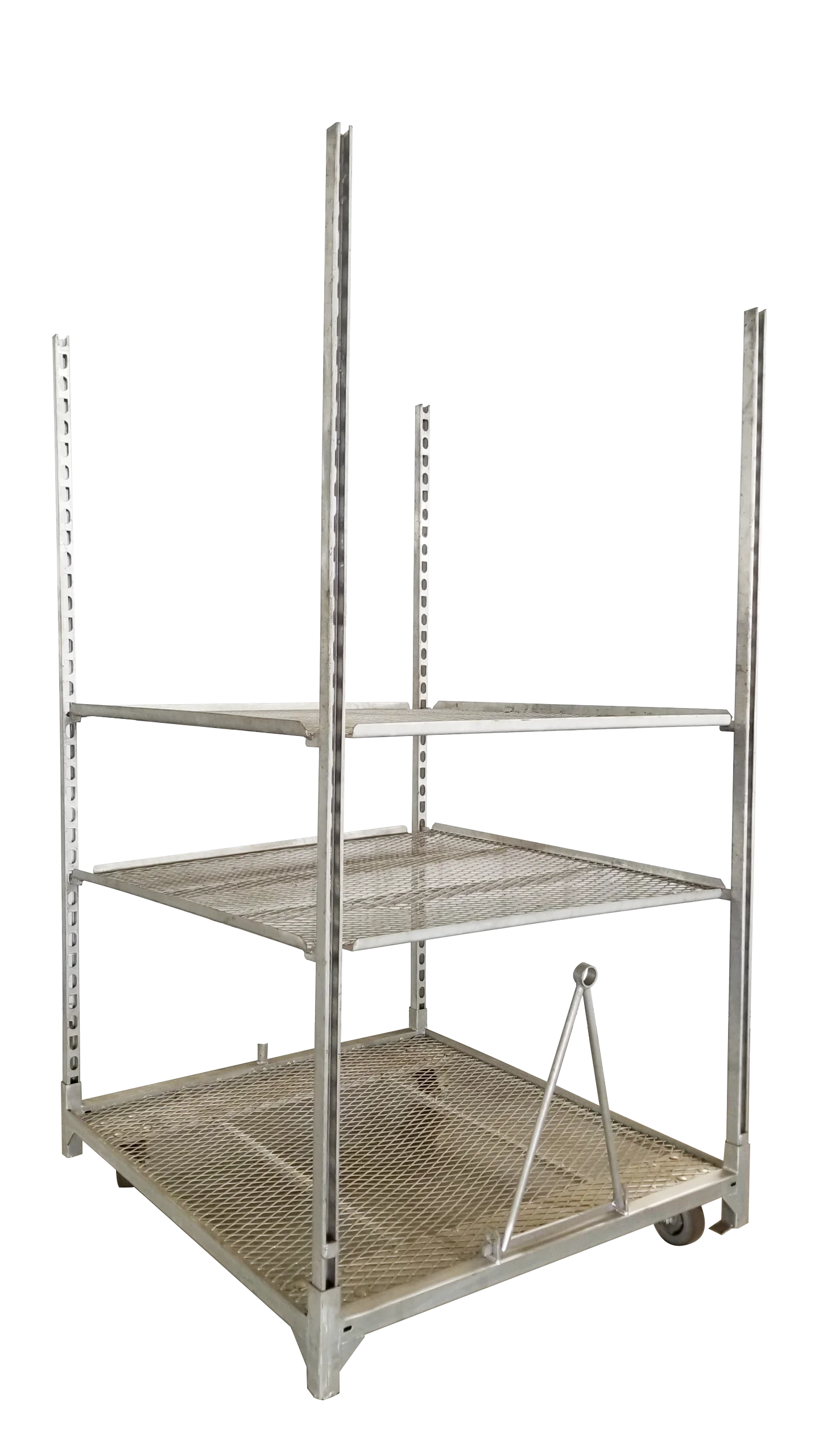 Greenhouse Display Galvanized CC Movable Flower Cart