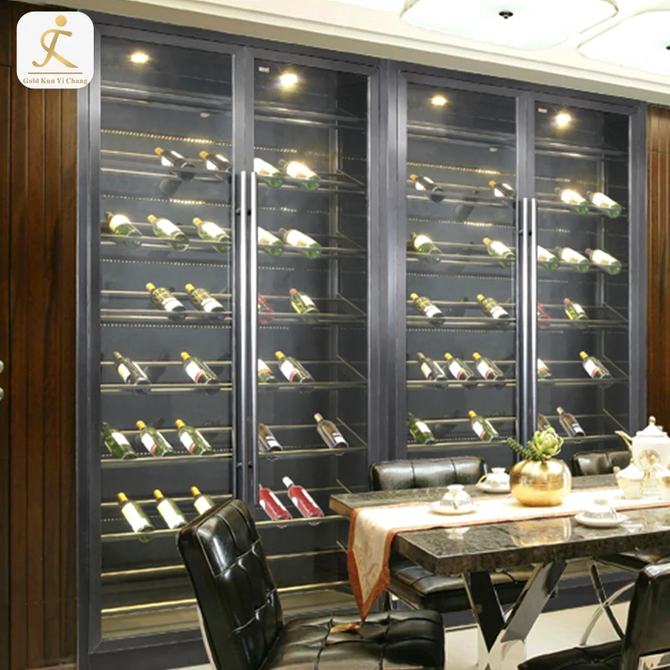 Sus 304 Liquor Cabinets With Glass Doors Modern Living Room