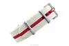 bulk watch straps nylon stripe watch strap 20mm sand&red nato strap cheap custom wristbands
