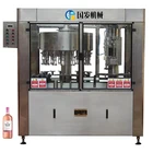 Bottle Filling Glass Bottle 3 In 1 Automatic 750Ml Alcohol Whisky Wine Glass Bottle Filling Machine