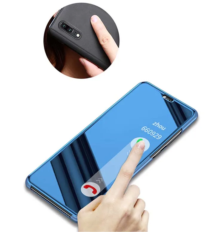 High Quality Mirror Smart Touch Stand Design PU Leather Hard PC Mobile Phone Flip Cover Case for Huawei Y6 2018, Black, blue, golden, green, pink, purple, silver
High Quality Mirror Smart Touch Stand Design PU Leather Hard PC Mobile Phone Flip Cover Case for Huawei Y6 2018, Black, blue, golden, green, pink, purple, silver