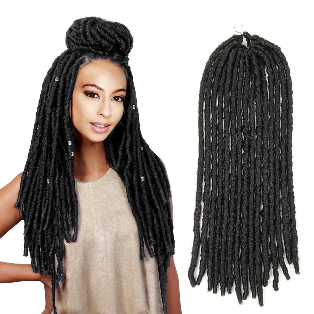 Noble Synthetic Hair Faux Dread Locs Crochet Braid 18 Inch