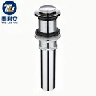 Good quality kitchen chrome sink waste flexible bath tub drain pipe
