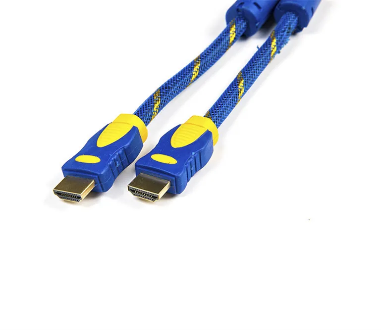 High Speed Best price High quality double color mould gold plated2160p 4k*2k 3D HD MI To HD MI19+1 Cable with ferrite for HDTV - ANKUX.COM