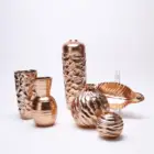 2018 European modern electroplated furnishing home decoration flower vase ceramic