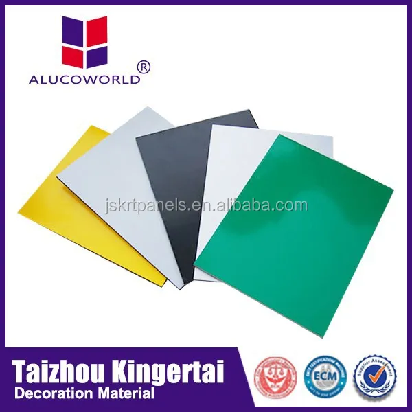 Alucoworld aluminium composite panel with 4mm 3mm 5mm thick for kitchen cabinets