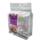 free sample available flat block square bottom resealable ziplock coffee packaging pouch