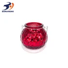 Customizable wax holder glass jar candle holder with lid