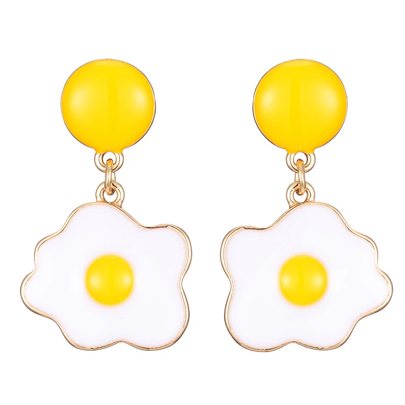 Vivid Cute Egg Drop Earrings For Women Special Food Dangle Earrings Acrylic Omelette Egg Pendant Earrings (KER204), Same as the picture
Vivid Cute Egg Drop Earrings For Women Special Food Dangle Earrings Acrylic Omelette Egg Pendant Earrings (KER204), Same as the picture