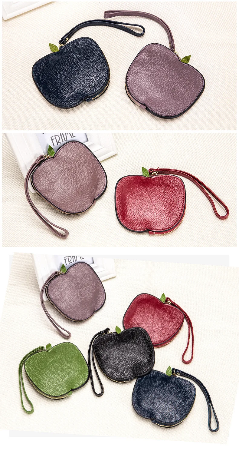 Women genuine leather coin purse 12