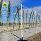 Triangle Bending PVC Coated Galvanized BRC Weld Mesh Fence