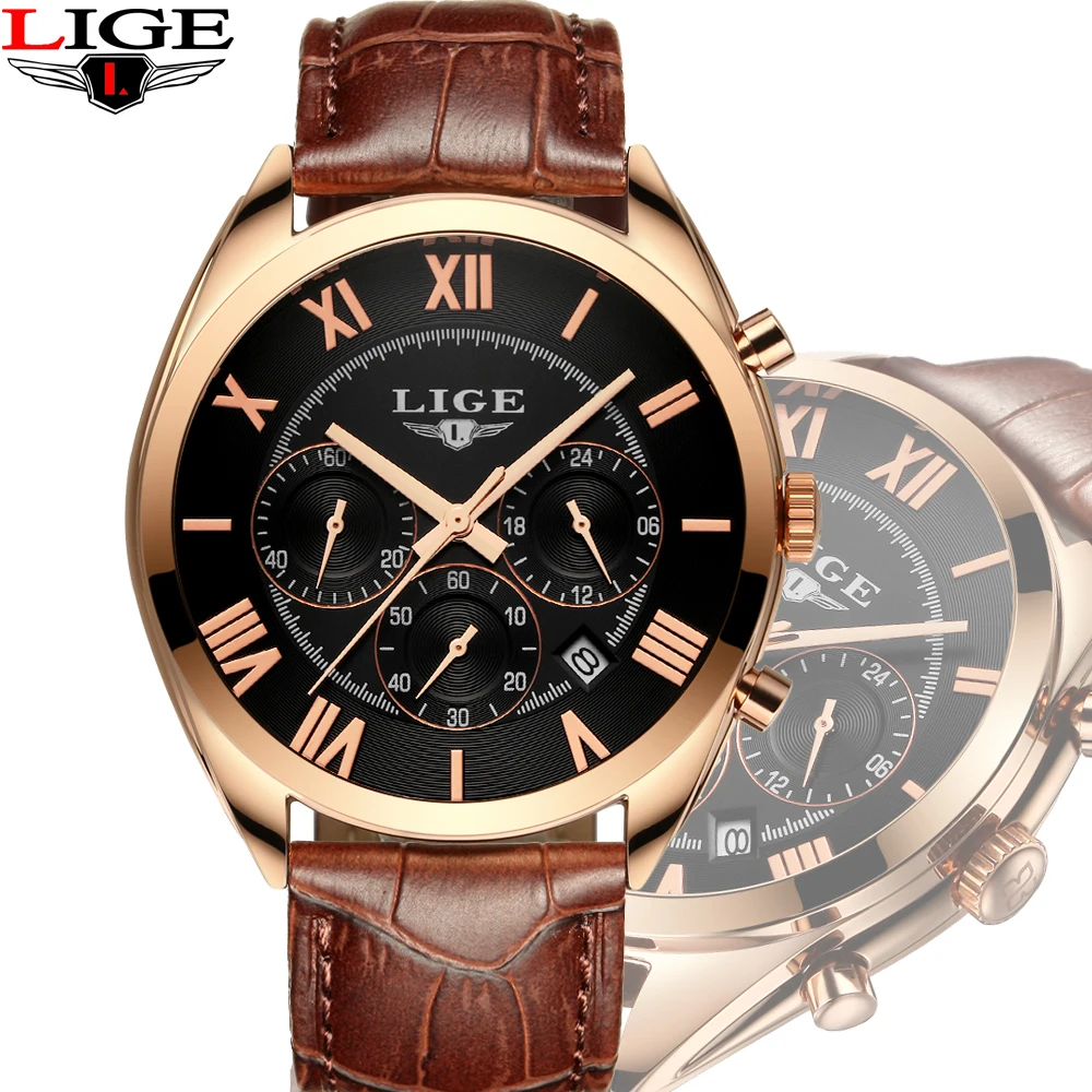 LIGE 9806D- Black Leather Men Watches Luxury Brand Fashion Sport Waterproof Quartz Watch Military Leather Wristwatch Clock
LIGE 9806D- Black Leather Men Watches Luxury Brand Fashion Sport Waterproof Quartz Watch Military Leather Wristwatch Clock