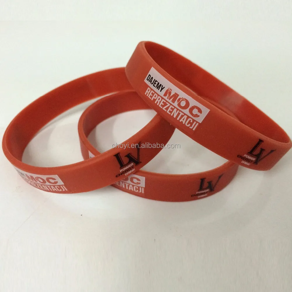 dual layer silicone wristband