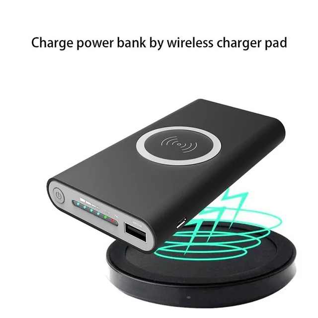 2018 portable power bank wireless charger, qi wireless charging