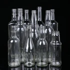 750 ml round borosilicate glass infuser water liquor bottle