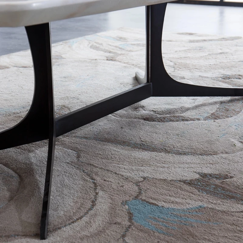 Marble top coffee table / Portopo steel frame coffee table