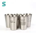 Eco-Friendly Mug Metal Wholesale Custom Single Wall Stainless Steel Mug Metal Cup for Beer Juice