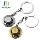 One Piece game die casting zinc alloy metal custom hat shape stock keychain meta keychain
