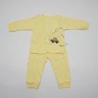 Lovely Boy Night Wear Breathable Baby Newborn Set Low Moq Price Single Breasted Wholesale Boutique Baby Clothes