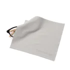 Double Sides Brush Blue Color Soft Microfiber Flannel Eyeglasses Cleaning Cloth