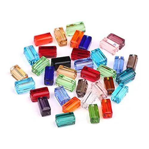 Rectangular Crystal Glass Loose Beads Long Square Bead Multicolor Calvas Beads, Choose colors
Rectangular Crystal Glass Loose Beads Long Square Bead Multicolor Calvas Beads, Choose colors