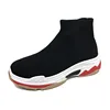 Wholesale PVC sole OEM knitted sock sport shoes for women