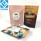 Custom mylar vacuum seal packaging bags biodegradable coffee bags with ziplock