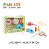 Plastic Simulation frying pan kitchen toys play food set for kids