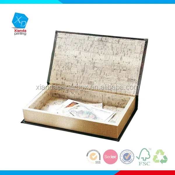 customize faux book shape box,boxes shaped like books