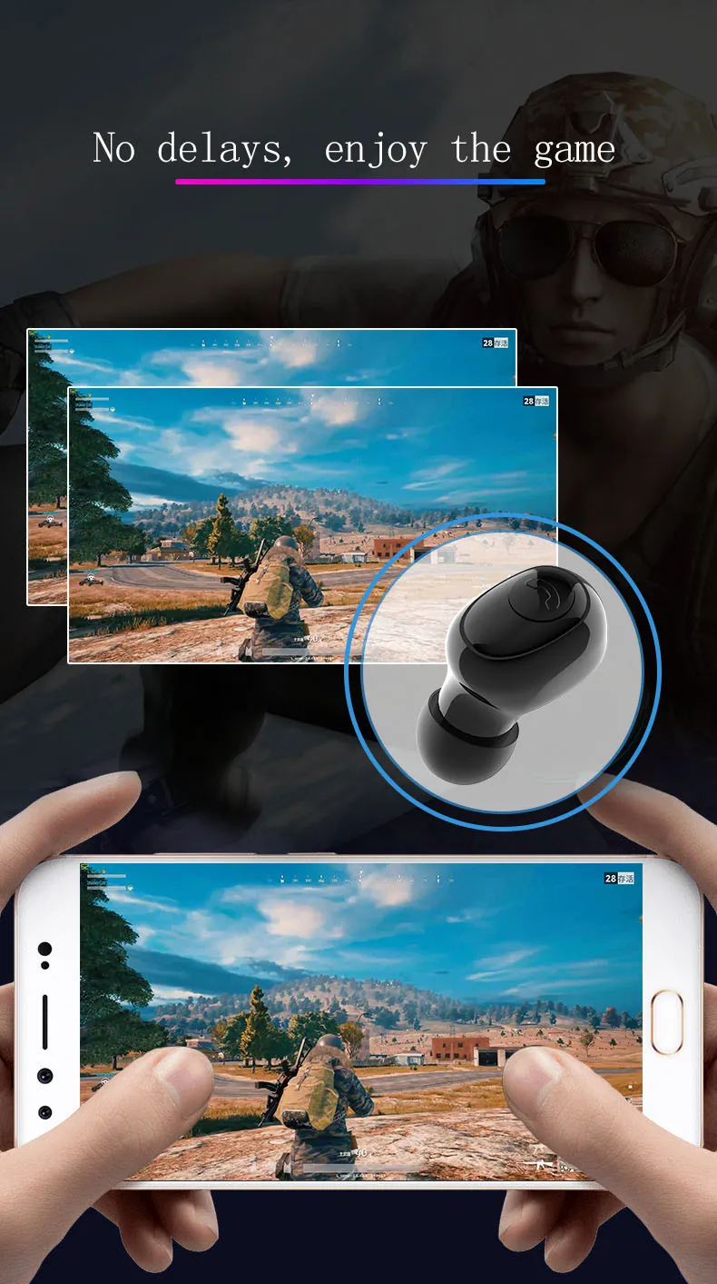 2019 waterproof earphone headphone earbuds tws 5.0 bluetooth earphone earbuds for all phone - ANKUX.COM