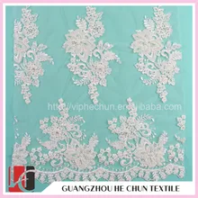 WHF-270 Hechun Embroidery Designs Elastic Bonded Lace Curtain Fabric, Laces for Party Dresses