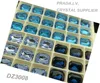 Simulated Dark Aquamarine Lab Created Yiwu Machine Cut Crystal Gemstone Beads