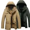 Cotton Plus Size Men thermal patchwork Solid winter Jacket 221881