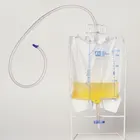 chinese supplier Medical Device disposable urine drainage bag 1500ml/2000ml T cross port valve sample port