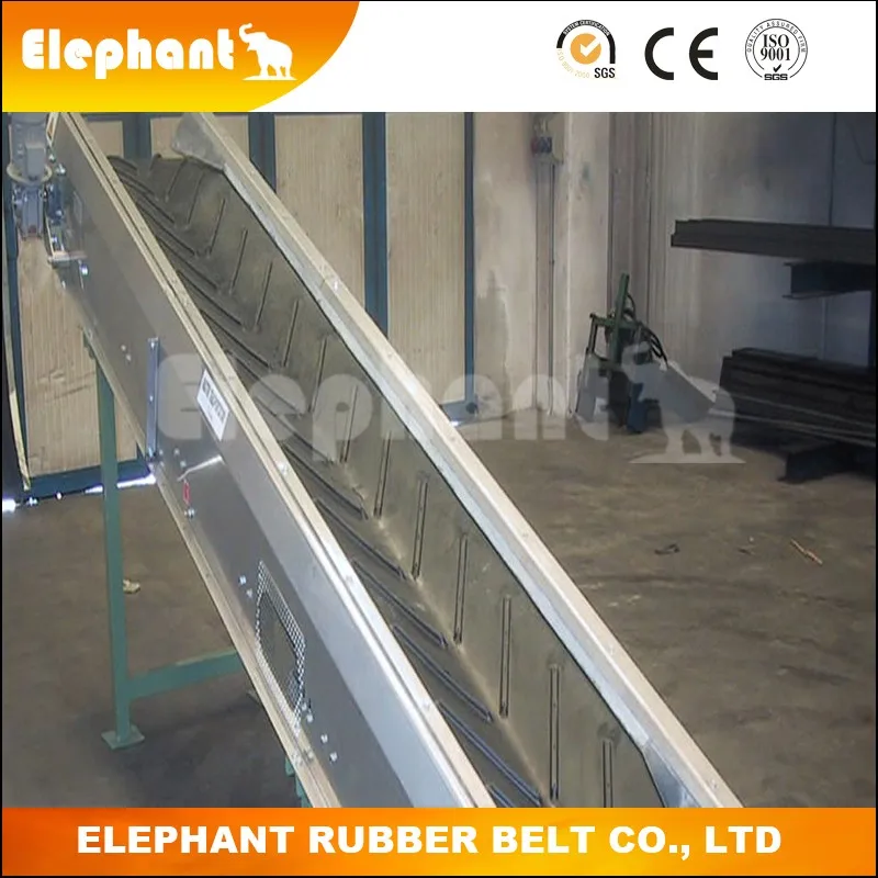 Anti-Skid V Pattern Conveyor Belt/Rubber Belt used for Concrete Block and Landscaping Products
