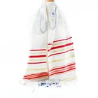 Dropshipping Talit Prayer Shawl 22"x72" with Matching Bag 100% Acrylic Muslim Tallit Prayer Shawl Arab Head Scarf