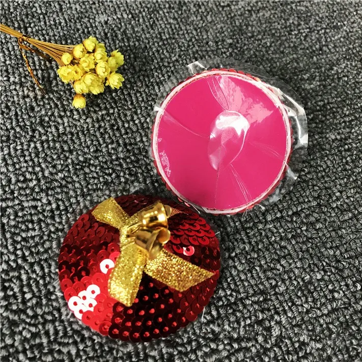 christmas party ladies nipple cover breast pasties with jingle