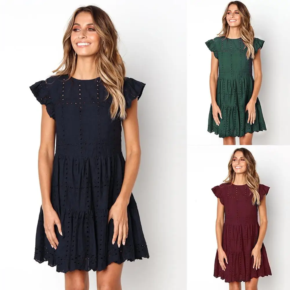 Ebay New Coming Women Loose Casual Dresses Short Round Hollow Out Dress, Burgundy, green, navy blue
Ebay New Coming Women Loose Casual Dresses Short Round Hollow Out Dress, Burgundy, green, navy blue