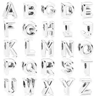 2019 new s925 initial alphabet letter A-Z diy loose bead Fits pandora charms silver 925 original bracelet for women jewelry