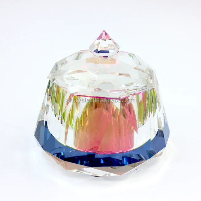 feature wedding gifts for guests rainbow coated crystal glass