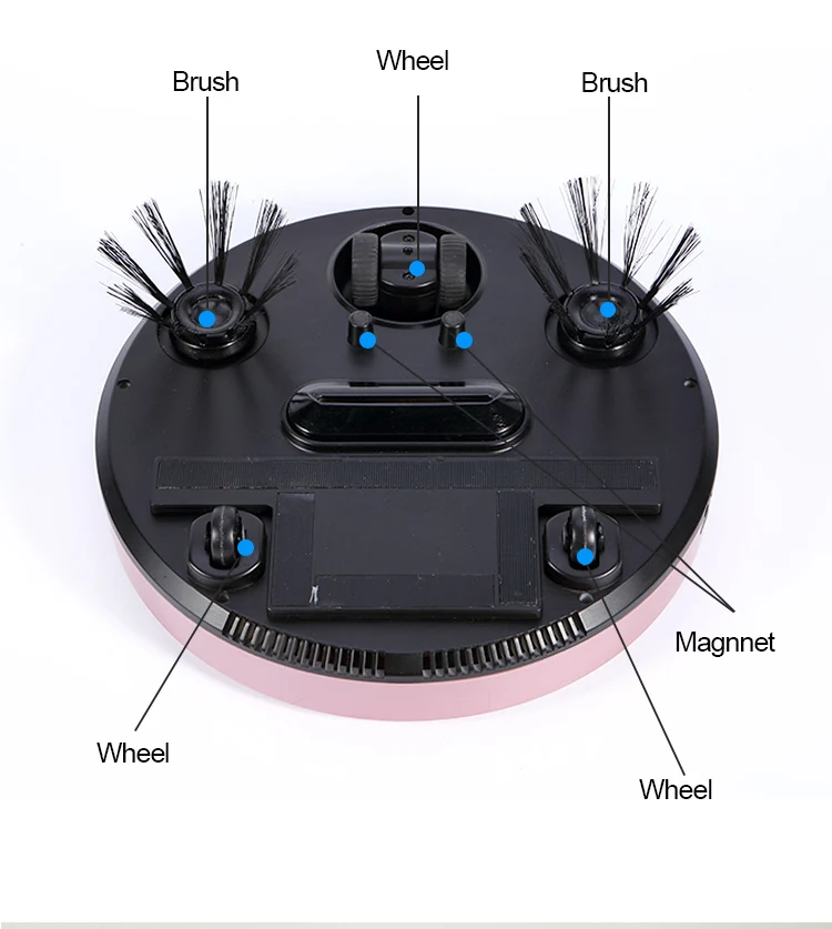Automatic Sweeping And Mopping Robotic Vacuum Cleaner With Anti-Falling
