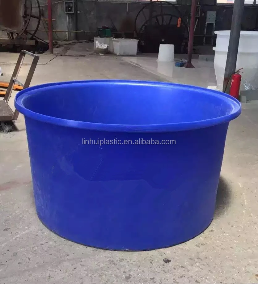 Grande durable roto moldeado plástico de la categoría alimenticia LLDPE barril redondo tambor cilíndrico