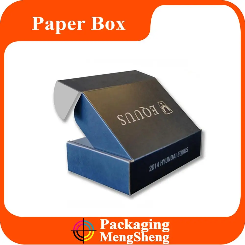 black custom printing corrugated grey cardboard paper carton box