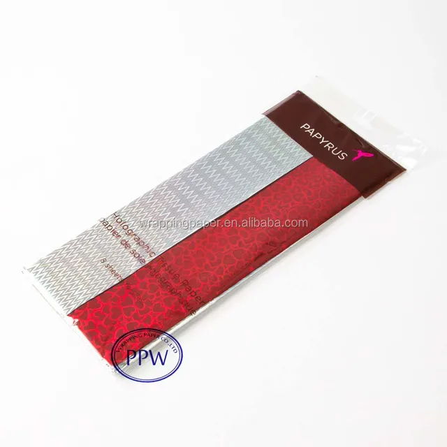 holographic duo valentine wholesale custom paper tissue/ printed