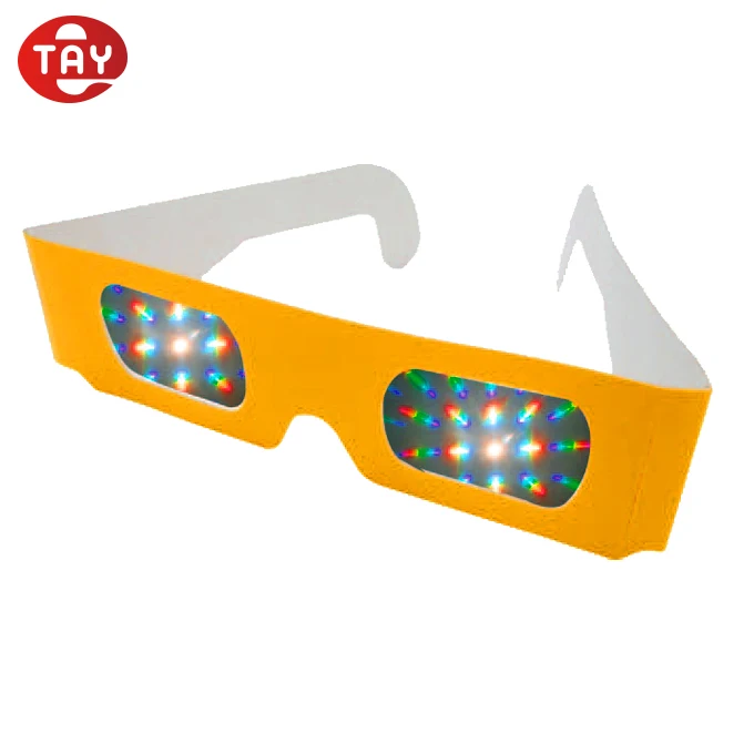 NIEUWE Goedkope papier rave prisma grappig 3D diffractie bril