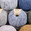 COLORFUL melange color color dots hand knitting yarn DIY